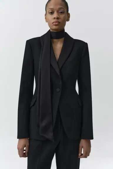 Simkhai Viveka Collarless Jacket | Thumbnail 4