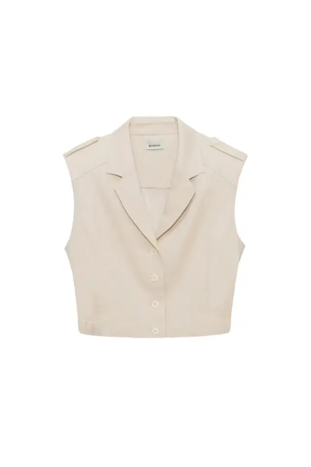 Simkhai York Cropped Linen Vest