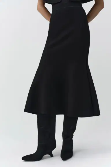 Simkhai Zev Compact Knit Midi Skirt | Thumbnail 3 Simkhai Zev Compact Knit Midi Skirt | Thumbnail 3