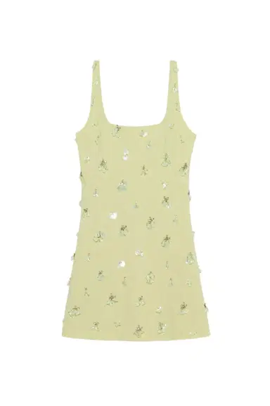 Simkhai Ziva Embellished Crepe Mini Dress | Thumbnail 1 Simkhai Ziva Embellished Crepe Mini Dress | Thumbnail 1