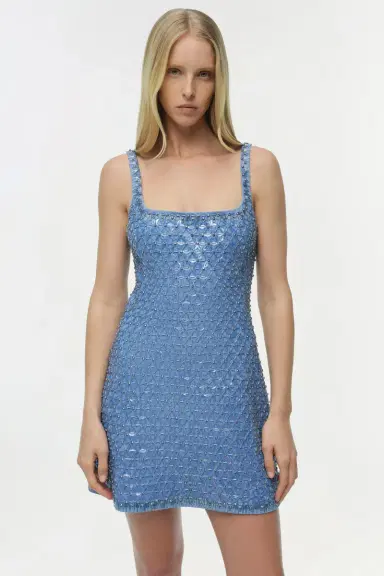 Simkhai Ziva Embellished Mini Dress | Thumbnail 3