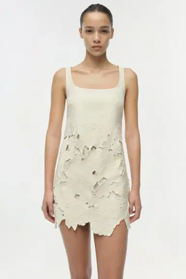 Simkhai Ziva Embroidered Mini Dress | Thumbnail 3