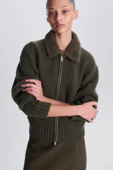 Simkhai Zorina Wool Cashmere Cardigan | Thumbnail 3