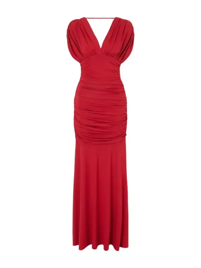 Simkhai Norvelle Gathered Jersey Gown