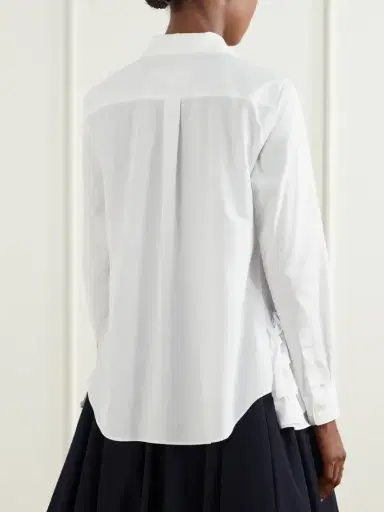 Comme des Garçons GIRL Ruffled Cotton-poplin Shirt | Thumbnail 4