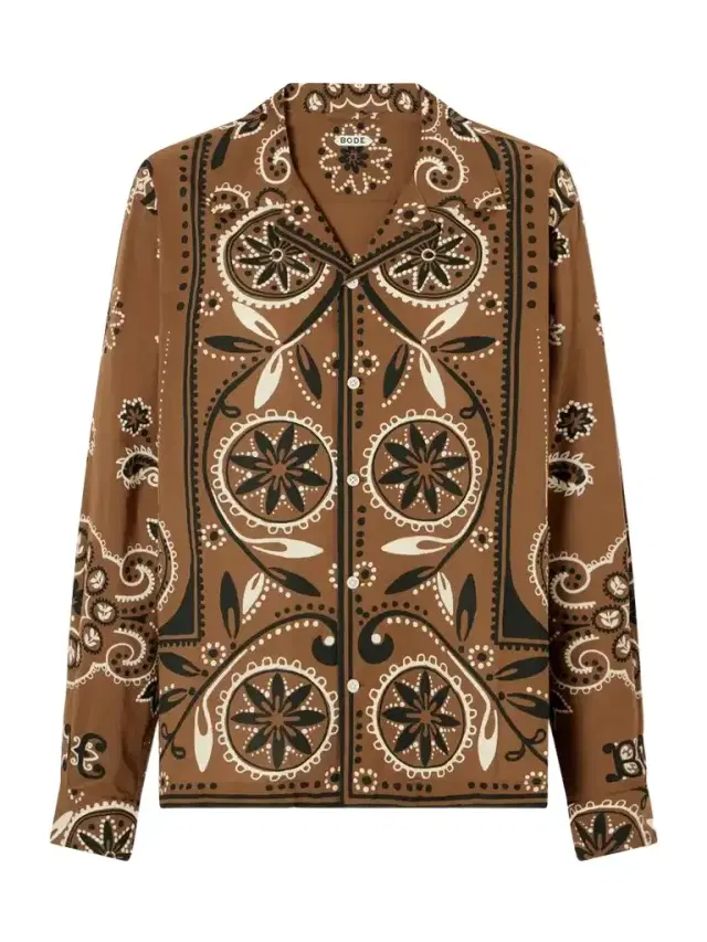 BODE Bandana Paisley-print Cotton Shirt