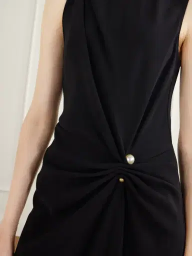 Veronica Beard Freja Draped Crepe-blend Midi Dress | Thumbnail 4