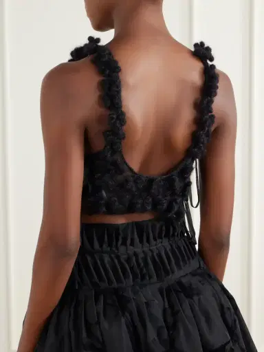 Pauline Dujancourt Georgia Crocheted Mesh Bra | Thumbnail 3