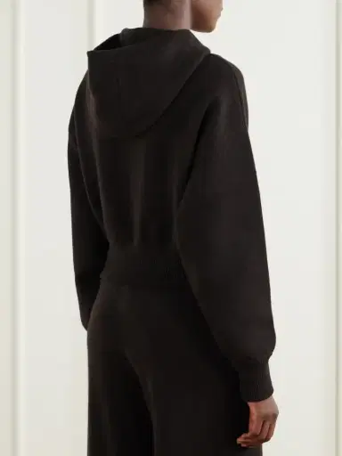 Lisa Yang Lilia Cropped Cashmere Hoodie | Thumbnail 3 Lisa Yang Lilia Cropped Cashmere Hoodie | Thumbnail 3