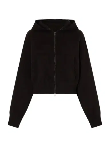 Lisa Yang Lilia Cropped Cashmere Hoodie | Thumbnail 1 Lisa Yang Lilia Cropped Cashmere Hoodie | Thumbnail 1