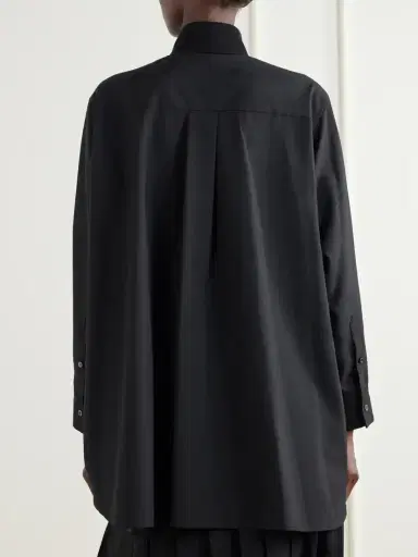 Sacai Crepe-trimmed Woven Shirt | Thumbnail 4 Sacai Crepe-trimmed Woven Shirt | Thumbnail 4