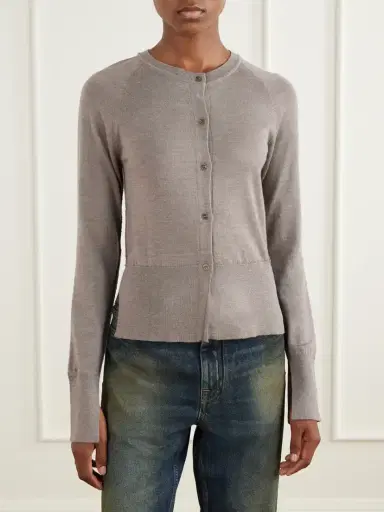 mfpen Appointment Merino Wool And Silk-blend Cardigan | Thumbnail 3 mfpen Appointment Merino Wool And Silk-blend Cardigan | Thumbnail 3