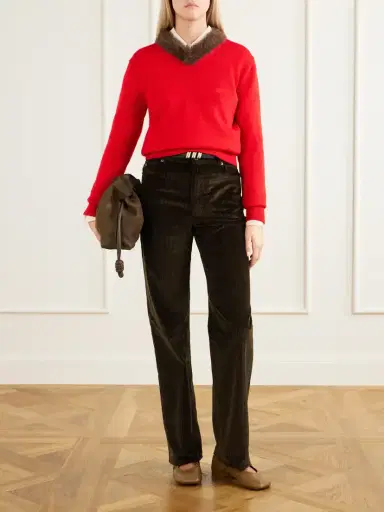 Loewe Flamenco Medium Full-grain Nubuck Clutch | Thumbnail 3