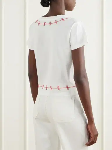 BODE Lasso Embroidered Cotton-jersey T-shirt | Thumbnail 4