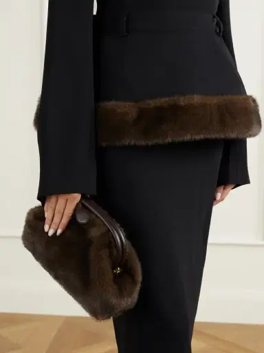 Stella McCartney Flabella Plush Clutch Bag | Thumbnail 2