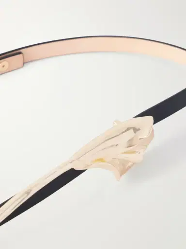 Carolina Herrera Calla Lily Embellished Leather Belt | Thumbnail 3 Carolina Herrera Calla Lily Embellished Leather Belt | Thumbnail 3