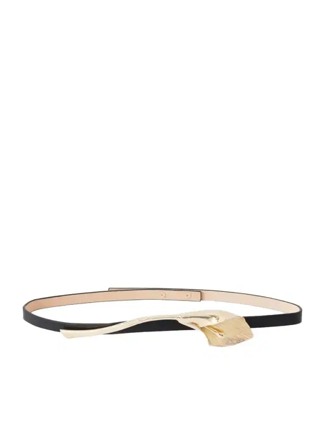 Calla Lily Embellished Leather Belt