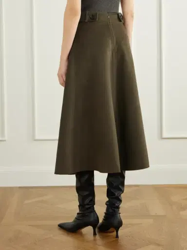 Lisa Yang Wool And Cashmere-blend Woven Midi Skirt | Thumbnail 4