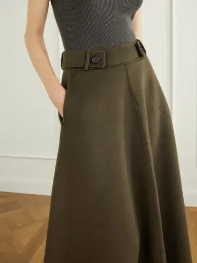 Lisa Yang Wool And Cashmere-blend Woven Midi Skirt | Thumbnail 5