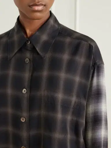 Our Legacy Favourite Checked Tencel™ Lyocell Shirt | Thumbnail 5 Our Legacy Favourite Checked Tencel™ Lyocell Shirt | Thumbnail 5