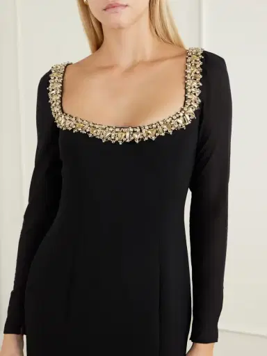Jenny Packham Jamilia Crystal-embellished Crepe Gown | Thumbnail 4 Jenny Packham Jamilia Crystal-embellished Crepe Gown | Thumbnail 4