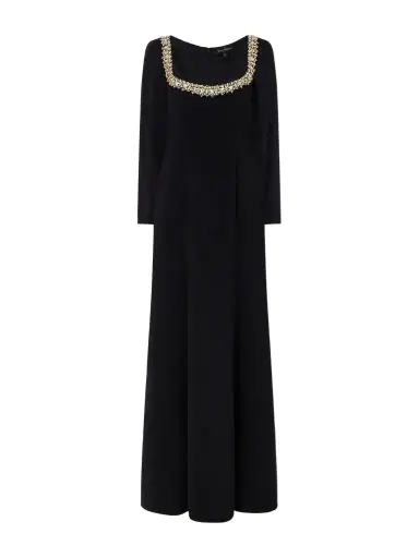 Jenny Packham Jamilia Crystal-embellished Crepe Gown | Thumbnail 1 Jenny Packham Jamilia Crystal-embellished Crepe Gown | Thumbnail 1