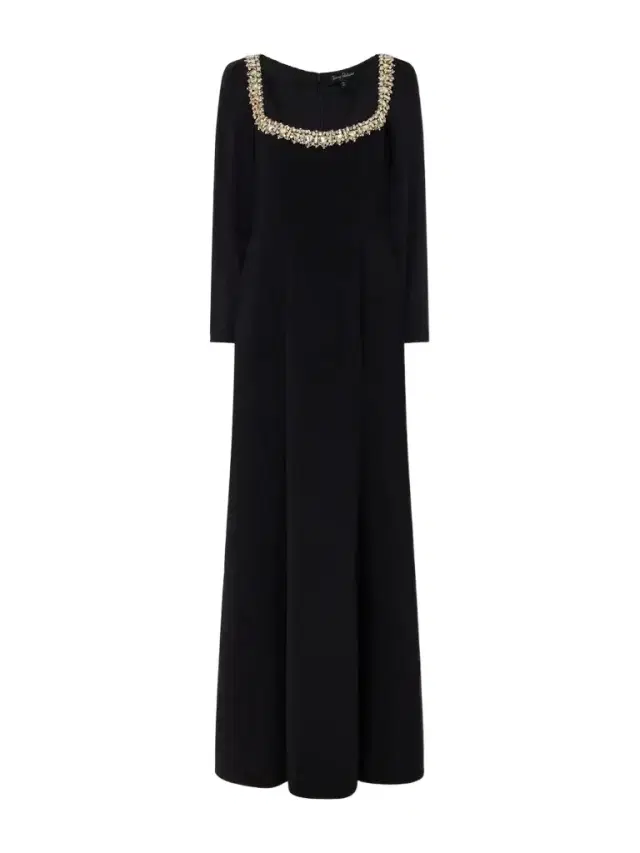 Jenny Packham Jamilia Crystal-embellished Crepe Gown
