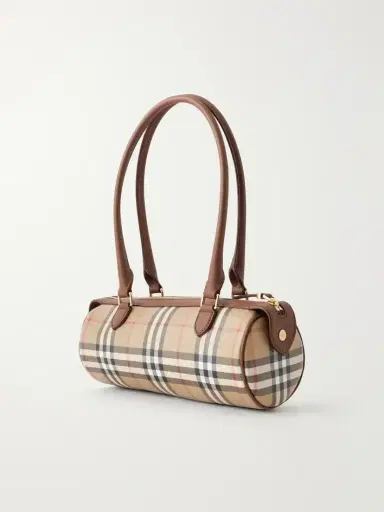 Burberry Barrel Mini Checked Coated-canvas Shoulder Bag | Thumbnail 4 Burberry Barrel Mini Checked Coated-canvas Shoulder Bag | Thumbnail 4