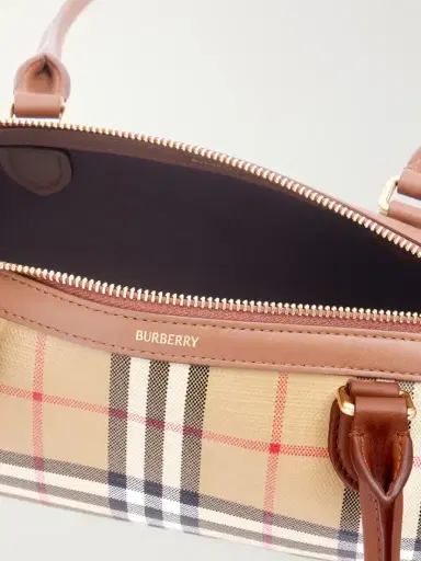 Burberry Barrel Mini Checked Coated-canvas Shoulder Bag | Thumbnail 6 Burberry Barrel Mini Checked Coated-canvas Shoulder Bag | Thumbnail 6