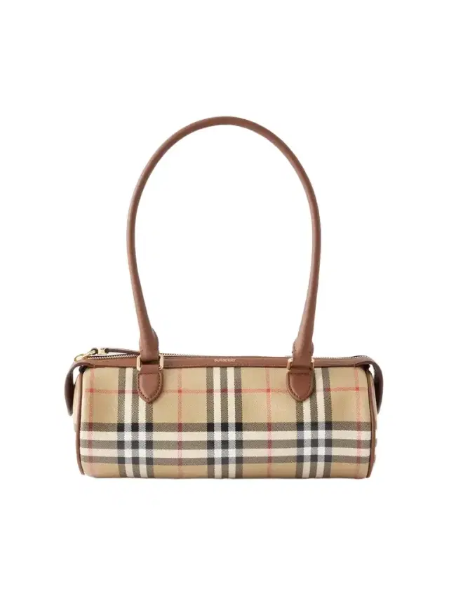 Burberry Barrel Mini Checked Coated-canvas Shoulder Bag