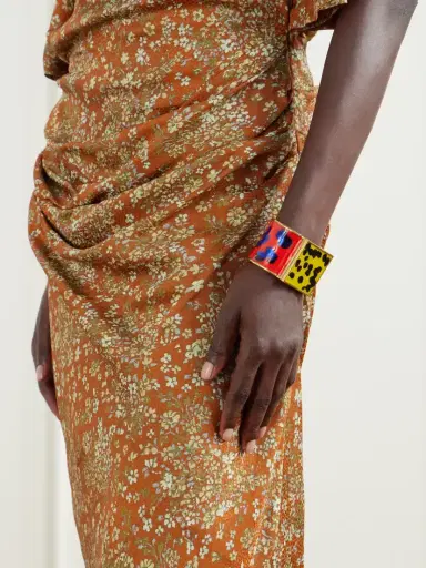 Dries Van Noten Gold-tone Enamel Bracelet | Thumbnail 2