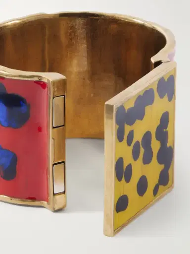 Dries Van Noten Gold-tone Enamel Bracelet | Thumbnail 4