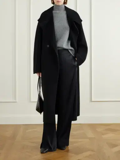 Lisa Yang Button Wool And Cashmere-blend Coat | Thumbnail 2 Lisa Yang Button Wool And Cashmere-blend Coat | Thumbnail 2