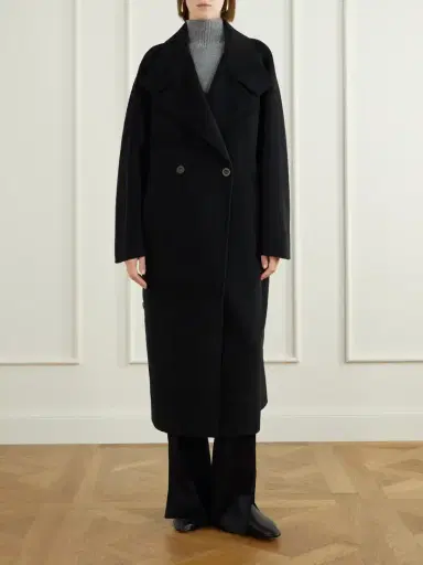 Lisa Yang Button Wool And Cashmere-blend Coat | Thumbnail 3 Lisa Yang Button Wool And Cashmere-blend Coat | Thumbnail 3