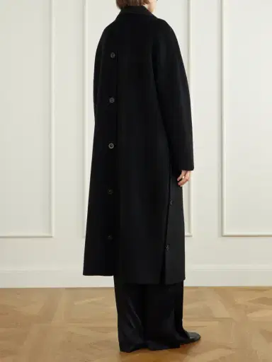 Lisa Yang Button Wool And Cashmere-blend Coat | Thumbnail 4 Lisa Yang Button Wool And Cashmere-blend Coat | Thumbnail 4