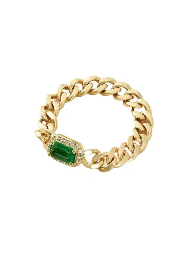 18-karat Gold, Emerald And Diamond Ring