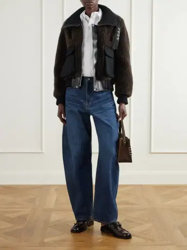 Sacai Wool-blend Plush Coat | Thumbnail 2 Sacai Wool-blend Plush Coat | Thumbnail 2