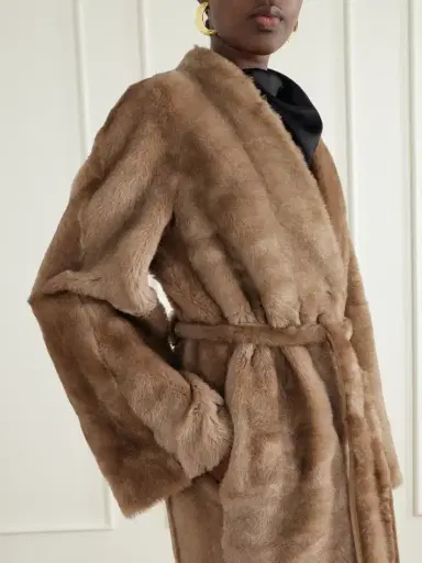Nour Hammour Davos Belted Shearling Coat | Thumbnail 4 Nour Hammour Davos Belted Shearling Coat | Thumbnail 4