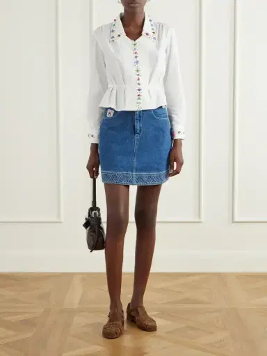 BODE Button Jar Embellished Cotton Blouse | Thumbnail 2 BODE Button Jar Embellished Cotton Blouse | Thumbnail 2