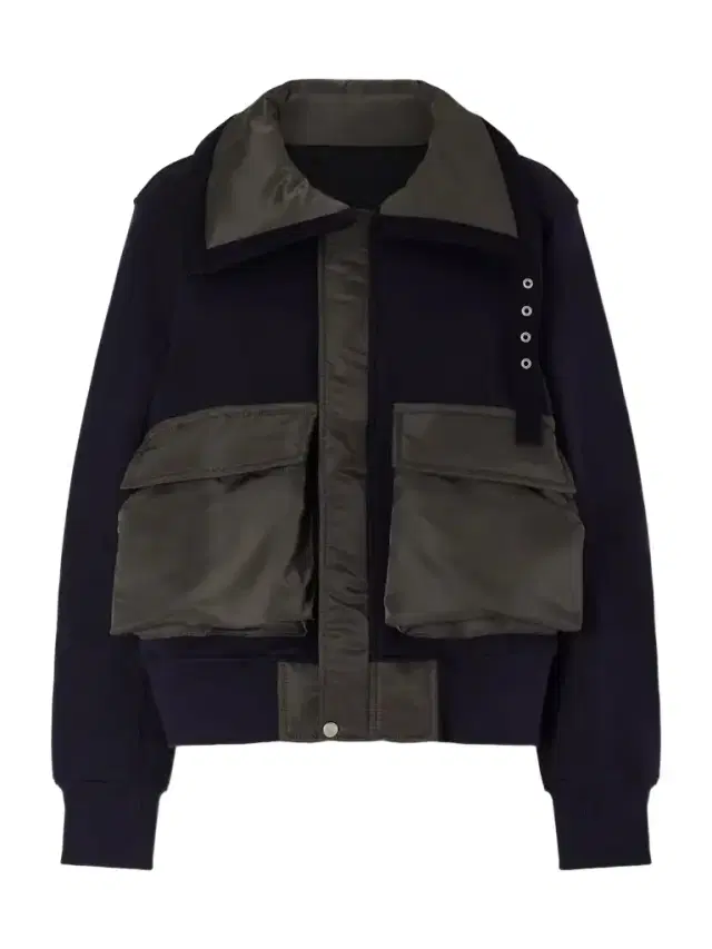 Sacai Sponge Sweat Shell-trimmed Cotton-blend And Wool Jacket
