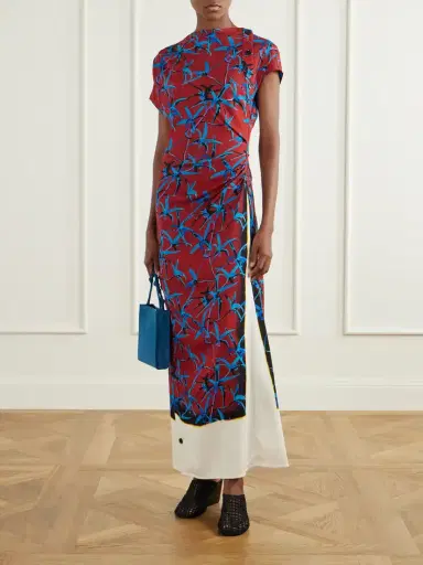 Proenza Schouler Anais Printed Stretch-cady Maxi Dress | Thumbnail 2 Proenza Schouler Anais Printed Stretch-cady Maxi Dress | Thumbnail 2