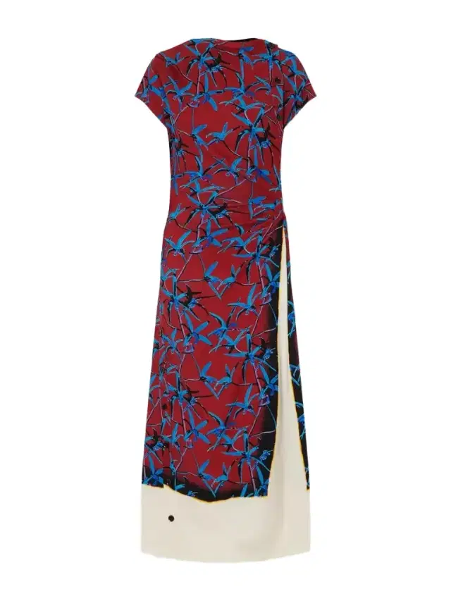 Proenza Schouler Anais Printed Stretch-cady Maxi Dress
