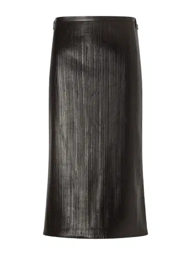 Tom Ford Leather-trimmed Stretch-jersey Midi Skirt | Thumbnail 1