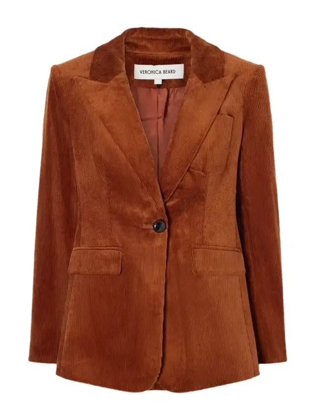 Veronica Beard Livvy Dickey Cotton-blend Corduroy Blazer