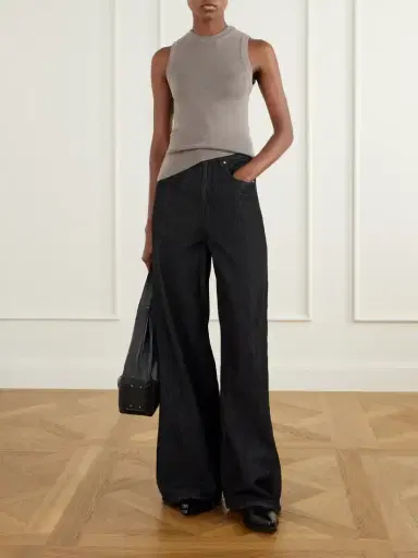 mfpen Appointment Ribbed Merino Wool And Silk-blend Tank | Thumbnail 2 mfpen Appointment Ribbed Merino Wool And Silk-blend Tank | Thumbnail 2