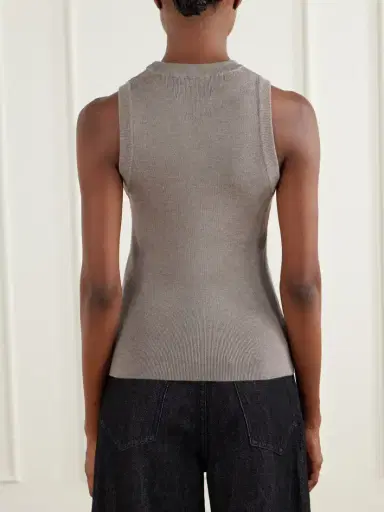 mfpen Appointment Ribbed Merino Wool And Silk-blend Tank | Thumbnail 4 mfpen Appointment Ribbed Merino Wool And Silk-blend Tank | Thumbnail 4