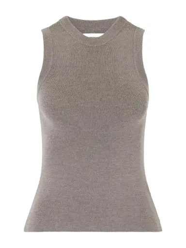 mfpen Appointment Ribbed Merino Wool And Silk-blend Tank | Thumbnail 1 mfpen Appointment Ribbed Merino Wool And Silk-blend Tank | Thumbnail 1