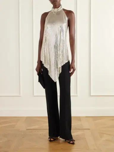 Stella McCartney Open-back Chainmail Halterneck Blouse | Thumbnail 2 Stella McCartney Open-back Chainmail Halterneck Blouse | Thumbnail 2