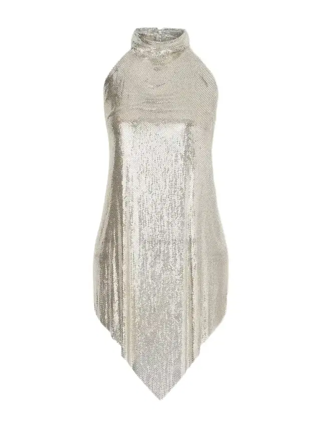 Stella McCartney Open-back Chainmail Halterneck Blouse
