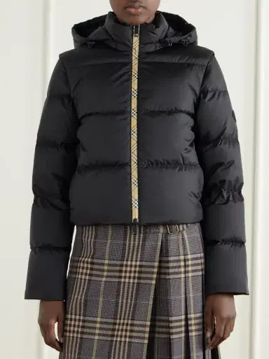 Burberry Hooded Logo-appliquéd Quilted Shell Jacket | Thumbnail 3